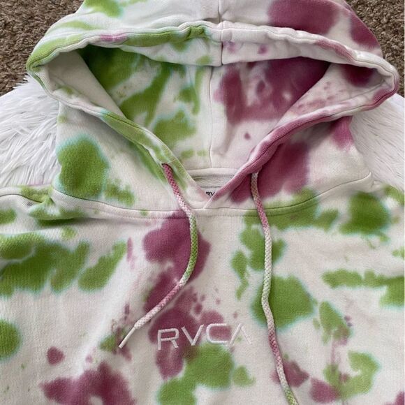 RVCA Tie Dye Sweatshirt Hoodie Womens Size Small - Picture 4 of 8